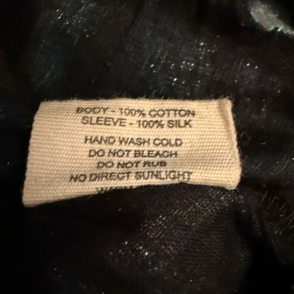 Roopa Pemmaraju for Anthropologie Shimmer Cotton and Silk Plaid Top Size Small - Picture 11 of 11